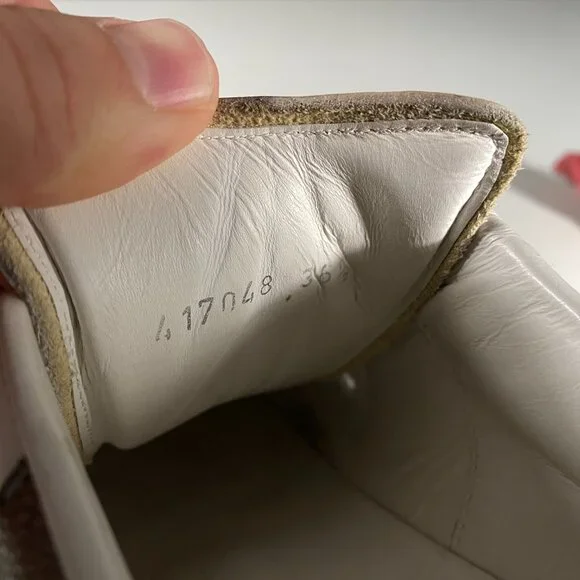 Alexander McQueen Oversized Double Strap White Leather Sneakers size EU 36 1/2 - Picture 7 of 12